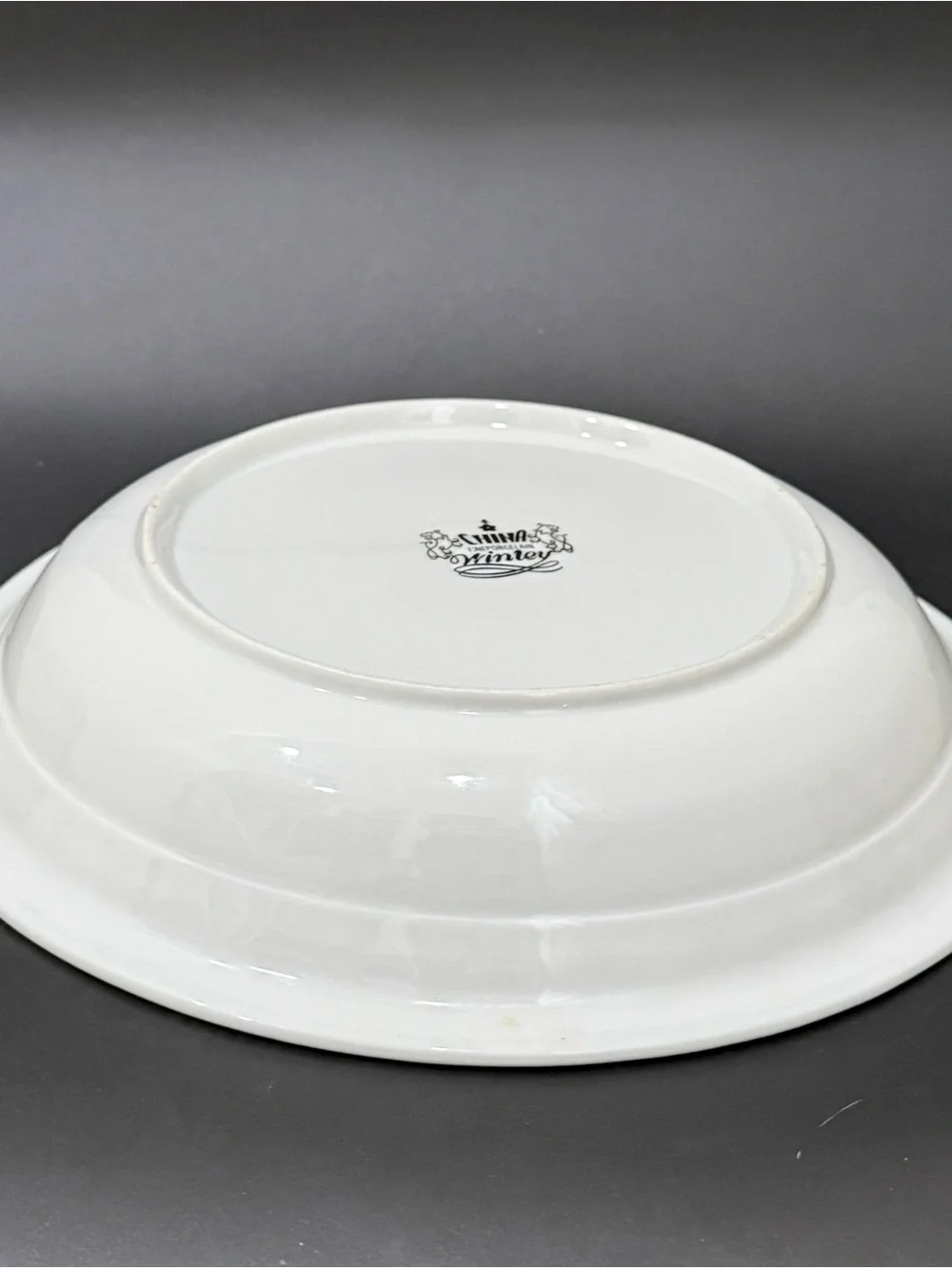 Vintage WINLEY Fine Porcelain Apple Pie Recipe Dish